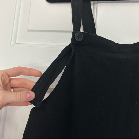 Blogger Favorite Cotton Linen Blend Loose Fitting Overalls - Picture 4 of 6